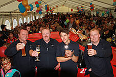 Plakat im Festzelt, der Chevrolet Orlando

Die 3 Z`widern mit viertem Mann

Früh übt sich wer ein Rennfahrer werden will

aber sich für ein Auto zu entscheiden ist schwer

Fuhrpark der KFZ-Mayer in Mauerham

Fuhrpark der KFZ-Mayer in Mauerham

Fuhrpark der KFZ-Mayer in Mauerham

Der Parkplatz war trotz des schlechten Wetters vollgeparkt

Der Parkplatz war trotz des schlechten Wetters vollgeparkt

Fuhrpark der KFZ-Mayer in Mauerham

Plakate im alten und neuem Chevrolet-Design

Hildegard Mayer beim Systemmarketing Stand

Von den Süßigkeiten war am Ende nichts mehr über

Die Technik vom Systemmarketing Stand ist vorbereitet

Firma Systemmarketing gratuliert zu 20 Jahren KFZ Mayer, mit Blumen...

... und einer großen Flasche Bier

Gar nicht so leicht sie loszulassen

Blumenstrauß und Bier - so gratulieren wir: Systemmarketing GmbH

Gruppenfoto Hildegard und Michael Mayer mit dem Team der Systemmarketing GmbH und Verena

99 Luftballons, aber sie fliegen noch nicht am Horizont

Links Hindernissparcours für die Rauschbrille und geradeaus das Festzelt

CardioZone & Adventuressport

Adventure-Sport Stand 

Die Neuwagenausstellung im Keller war eine Besichtigung wert

Die 3 Z`widern

Die Belegschaft von KFZ-Mayer zur allgemeinen Begrüßung auf der Bühne

Die Belegschaft von KFZ-Mayer zur allgemeinen Begrüßung auf der Bühne

Der Systemmarketing Stand war gut besucht

Der Systemmarketing Stand war gut besucht

Herr Steiner erhielt zum 60. Geburtstag ein Präsent von KFZ-Mayer

und von der Systemmarketing GmbH einen Gutschein für ein Wellness-Wochenende

KFZ-Mayer und Systemmarketing GmbH wünschten dem Geburtstagskind alles Gute

Das Fest war gut besucht

Noch schnell mal einen Soundcheck

Die Band von Claudia Koreck steht schon bereit

Claudia Koreck und Band sorgten für Stimmung im Festzelt

Claudia Koreck und Band sorgten für Stimmung im Festzelt

Claudia Koreck und Band sorgten für Stimmung im Festzelt

Das ganze Zelt war voll

Nebst interessierten, auch desinteressierte Gesichter

Claudia Koreck und Band

Claudia Koreck und Band

Nach dem Konzert eine kleine Ansprache von Hans Mayer

Ein Dank an die Familie Graewert und Koreck für gute Zusammenarbeit

Blumen für die Damen, Rucksäcke für die Herren und das BobbyCar für den Nachwuchs

Kurze Worte von Moderator Hans Mayer

Die 3 Z`widern

Die 3 Z`widern

Vor der Preisverteilung wurde der 1. Preis ins Festzelt gefahren

Kurze Worte zum Ablauf und begrüßung der Notare

Ehrung der 1. Kunden die ein ganzes Auto gekauft haben

Diese 2 haben richtig geschätzt wieviele Bälle im Chevrolet Orlando waren: 138 Stück

Glücksfee Verena darf gleich die Lose ziehen

Michael Mayer auf der Bühne

Ein paar Worte vom Notar zur Verlosung

Michael Mayer liest gleich die gezogenen Nummern vor

Mitarbeiter von KFZ-Mayer holen jeweils die Preise aus dem Auto

Ablauf einer Glücksfee: Nummer ziehen und dem Notar zeigen

Warten auf den Gewinner

Michael und Hans Mayer hatten viel Spaß bei der Moderation

Obligatorischer Nummern-Vergleich und notieren der Adresse der Gewinner/in

Schön weggucken und ne neue Nummer ziehen

Nummer zum vorlesen überreichen

Blumenschmuck auf der Bühne

Blumenschmuck auf der Bühne

Warten auf die neue Ziehung: Beide Notare, Hildegard Mayer und Glücksfee Verena

Insgesamt gab es 30 Preise zu gewinnen

Kurze Erfrischung auf der Bühne

Und weiter im Programm

Die Besucher im Zelt warten schon gespannt auf die nächste Nummer

Langsam nähern wir uns dem Ende

Insgesamt gab es mehr weibliche als männliche Gewinner

Nächster Preis: Rucksäcke mit Inhalt

Nummernvergleich beim Notar und gleich danch erhält der Gewinner seinen Picknickkorb

Michael Mayer bei der nächsten Nummer

Und wieder ein Gewinner

Wer im Zelt keinen Platz mehr hatte stand vorm Eingang

Prost

Prost

Spannung pur

Kleine Pause mit einer Darbietung von den 3 Z`widern

das nächste Los

Warten auf den Gewinner

Wer sich wohl meldet

Gespannte Gesichter

Durch eine kurzfristige Spende gabs zwei zweite Preise

Der 1. zweite Preis ein Gutschein für ein Wellness Wochenende

Ziehung des 2. zweiten Preises

Nummernübergabe

Der 2. zweite Preis war ein Rundflug mit dem Xcitor 

Ums spannend zu machen: Pause vorm großen Finale

Instruktionen an die Glücksfee

Applaus an die 3 Z´widern

Schön weggucken beim Gewinnerlos

Dem Notar zur Ansicht zeigen

Alles in Ordnung, jetzt kanns gleich verlesen werden

So, wer ist wohl der glückliche Gewinner?

Blick in die Runde wo der Gewinner auftaucht.

Kurzes Warten auf den Gewinner

Foto mit dem Gewinner des Chevrolet Sparks mit Michael und Hildegard Mayer und Glücksfee Verena

Nach der Verlosung wurde das Zelt schnell leerer

Das Wort geht an den Herrn Notar

Abschließende Worte von Moderator Hans Mayer

Begutachtung des Gewinns

Probesitzen

Wie sich unser Gewinner jetzt wohl fühlt !?

Der Tag danach - soviele Geschenke gab es

Was für ein Wetter - das hätte man gestern haben müssen

Fuhrpark im Sonnenschein

Vereinzelt stehen noch Autos auf dem Parkplatz

Wir bedanken uns bei allen Besuchern - es war ein tolles Fest